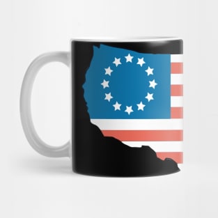 World cup Rush Betsy Ross flag Life, Liberty, and the Pursuit of Happiness Flag T-Shirt Mug